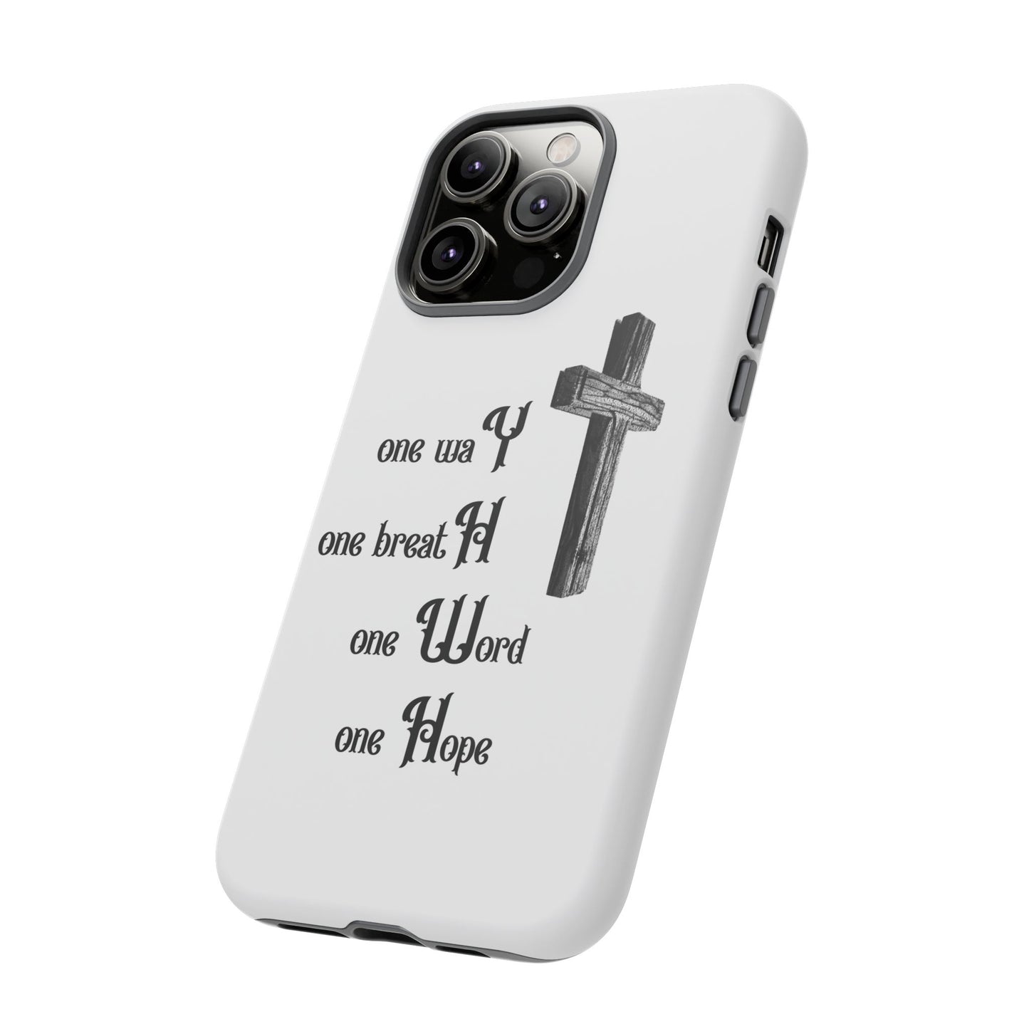 Christian Phone Case with Inspirational Quote, Spiritual Tough Cases, Hopeful Tech Accessory, Meaningful Gifts for Couples and Friends