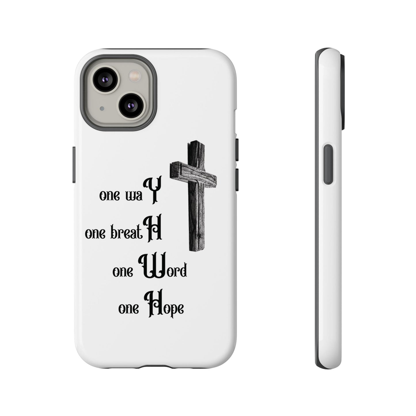 Christian Phone Case with Inspirational Quote, Spiritual Tough Cases, Hopeful Tech Accessory, Meaningful Gifts for Couples and Friends