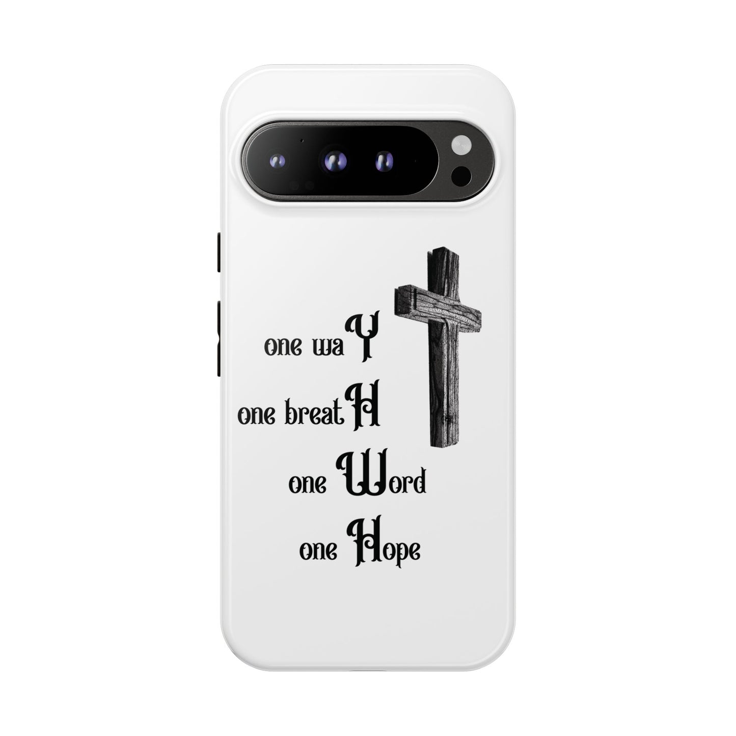 Christian Phone Case with Inspirational Quote, Spiritual Tough Cases, Hopeful Tech Accessory, Meaningful Gifts for Couples and Friends