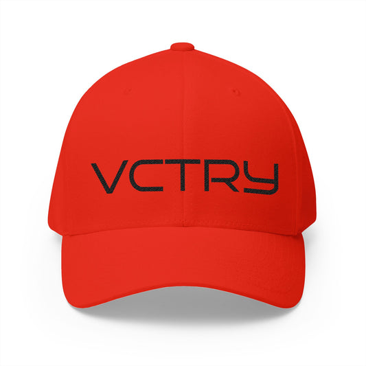 — VCTRY — Embroidered Closed-Back Hat