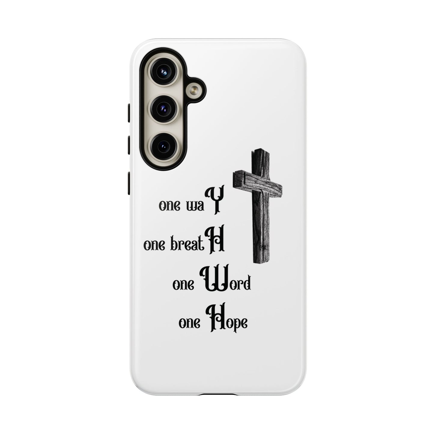 Christian Phone Case with Inspirational Quote, Spiritual Tough Cases, Hopeful Tech Accessory, Meaningful Gifts for Couples and Friends