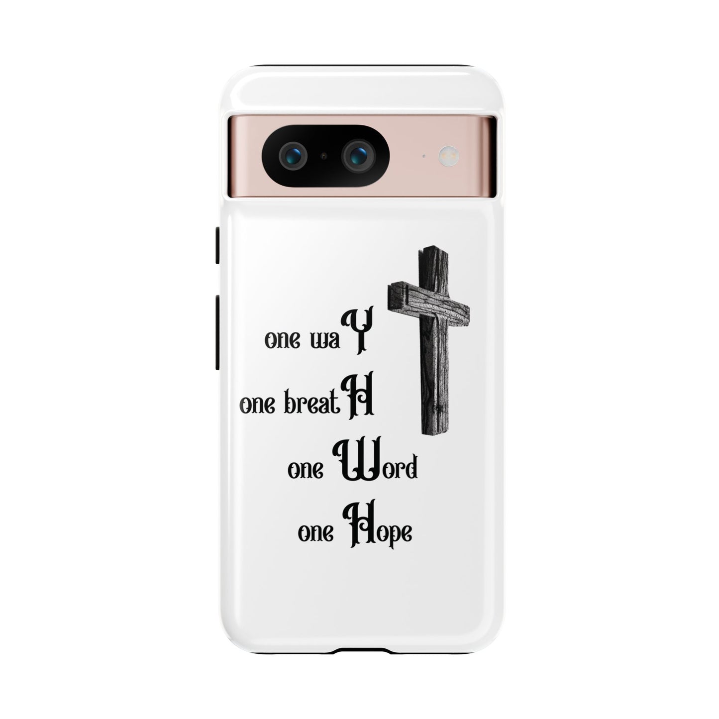Christian Phone Case with Inspirational Quote, Spiritual Tough Cases, Hopeful Tech Accessory, Meaningful Gifts for Couples and Friends