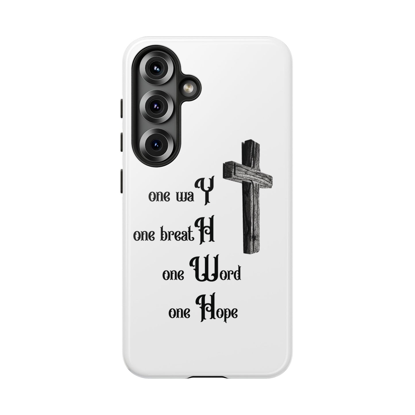 Christian Phone Case with Inspirational Quote, Spiritual Tough Cases, Hopeful Tech Accessory, Meaningful Gifts for Couples and Friends