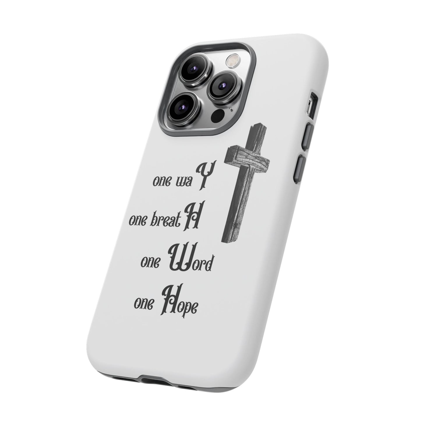 Christian Phone Case with Inspirational Quote, Spiritual Tough Cases, Hopeful Tech Accessory, Meaningful Gifts for Couples and Friends