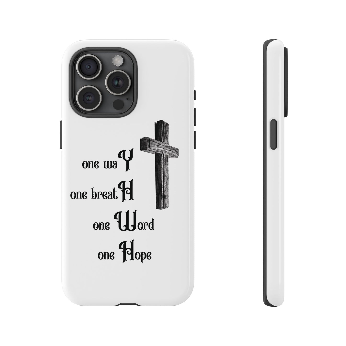 Christian Phone Case with Inspirational Quote, Spiritual Tough Cases, Hopeful Tech Accessory, Meaningful Gifts for Couples and Friends