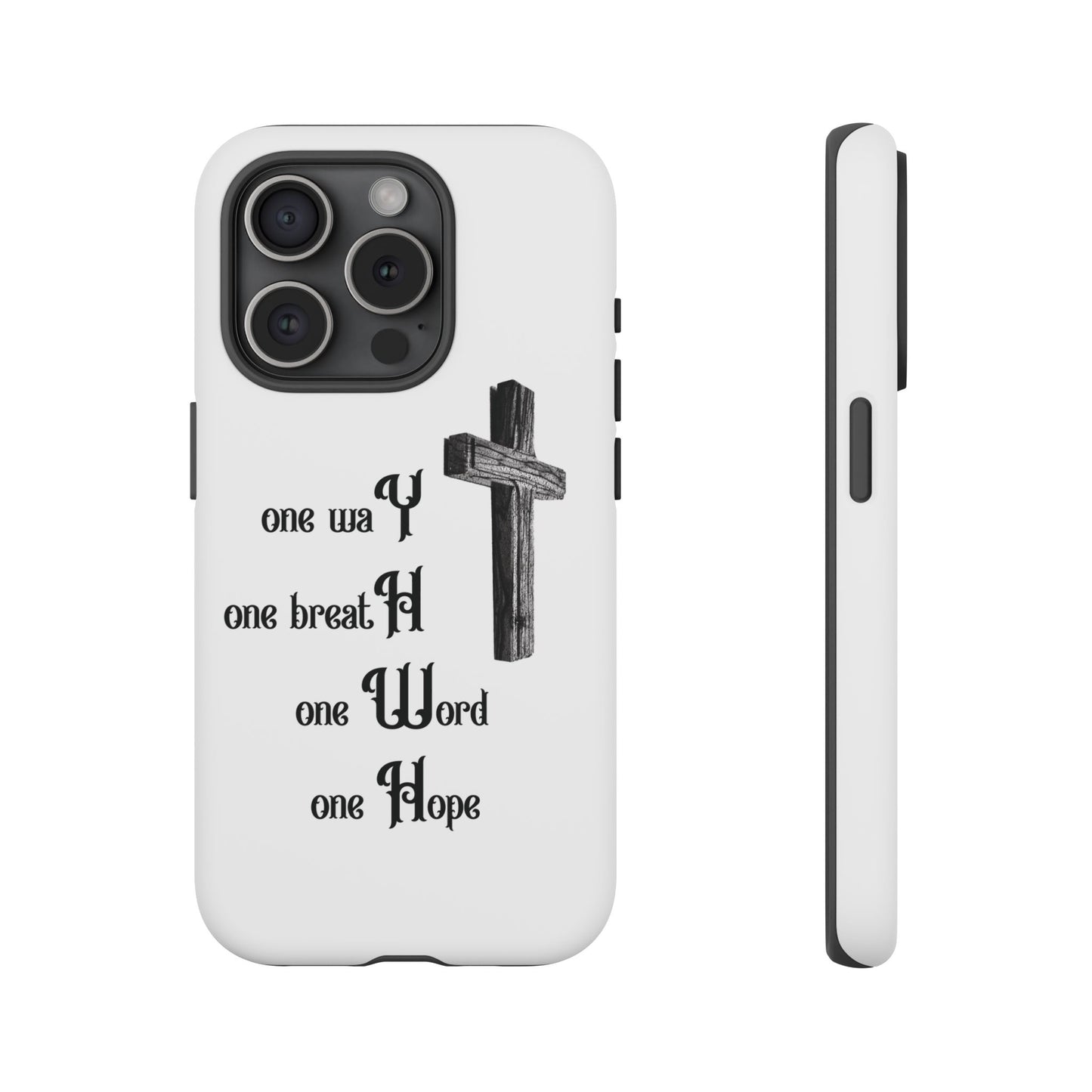Christian Phone Case with Inspirational Quote, Spiritual Tough Cases, Hopeful Tech Accessory, Meaningful Gifts for Couples and Friends