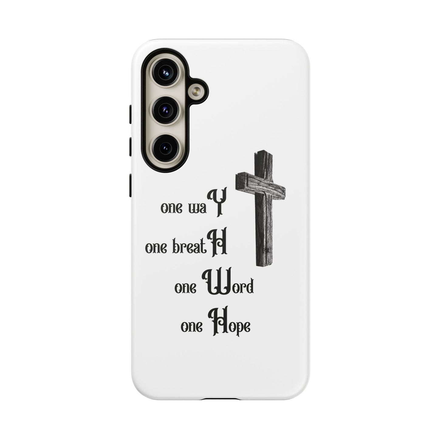 Christian Phone Case with Inspirational Quote, Spiritual Tough Cases, Hopeful Tech Accessory, Meaningful Gifts for Couples and Friends