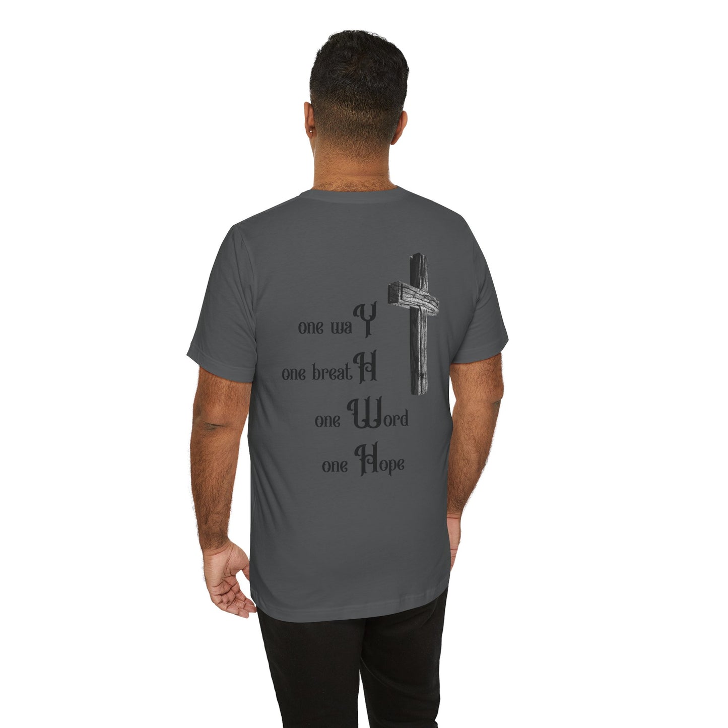 Religious Unisex Tee - Creative 'YHWH' Word Play Design