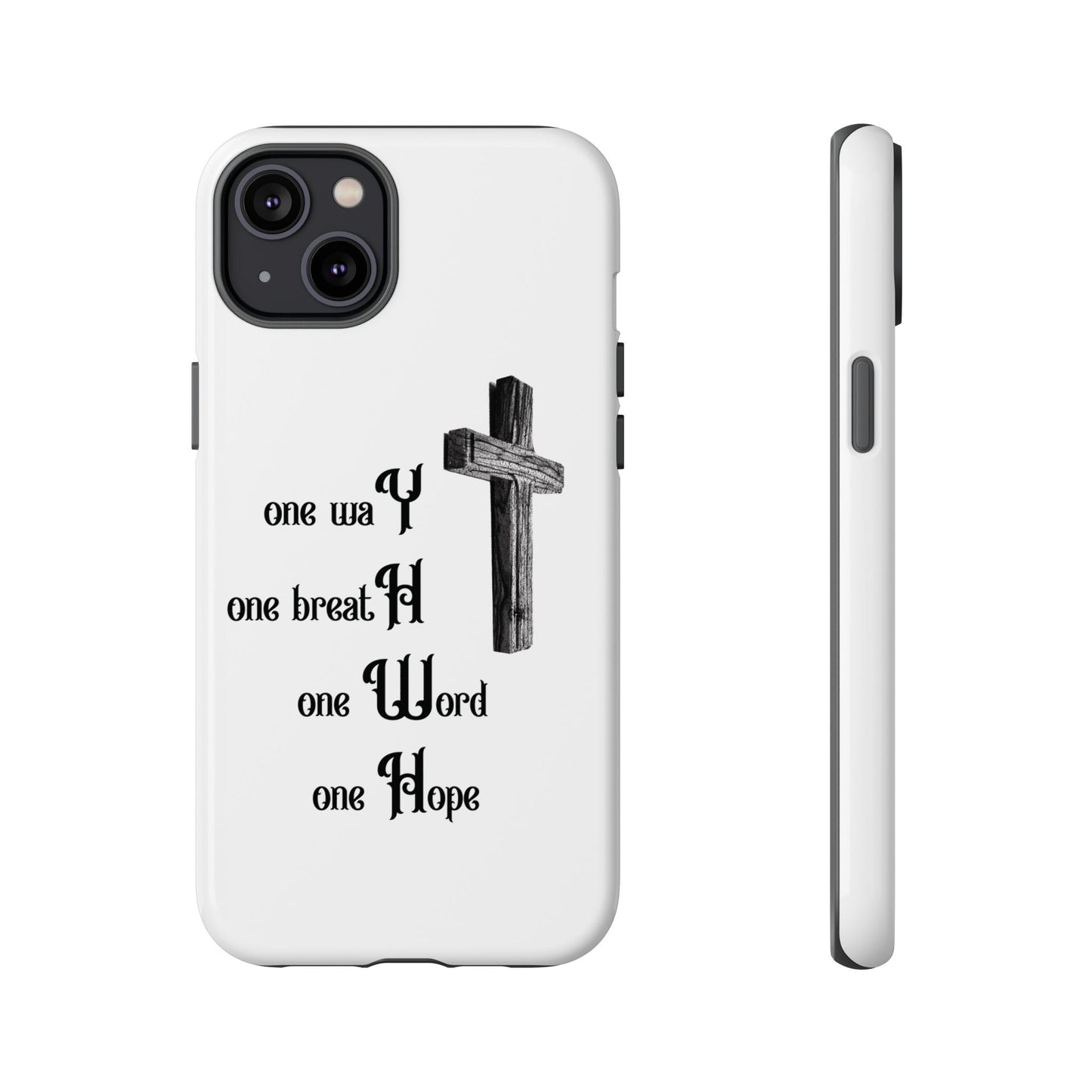 Christian Phone Case with Inspirational Quote, Spiritual Tough Cases, Hopeful Tech Accessory, Meaningful Gifts for Couples and Friends