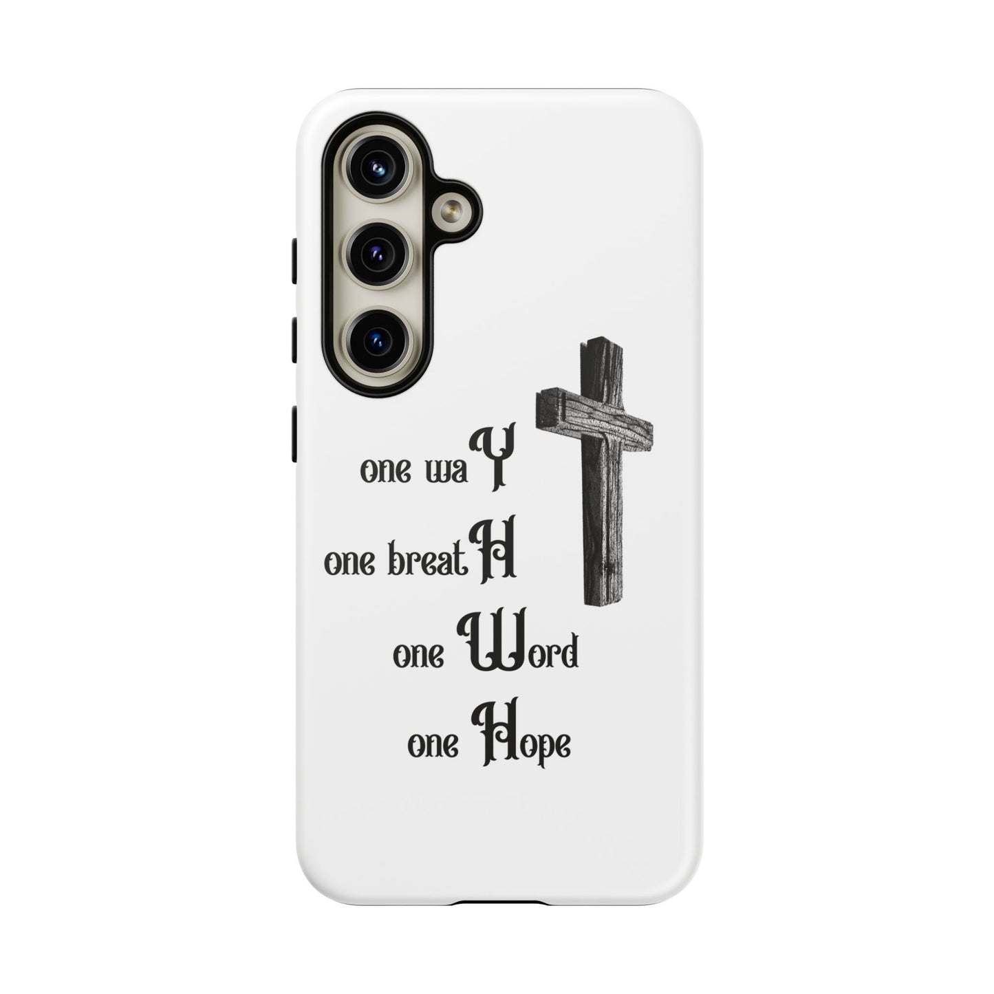 Christian Phone Case with Inspirational Quote, Spiritual Tough Cases, Hopeful Tech Accessory, Meaningful Gifts for Couples and Friends