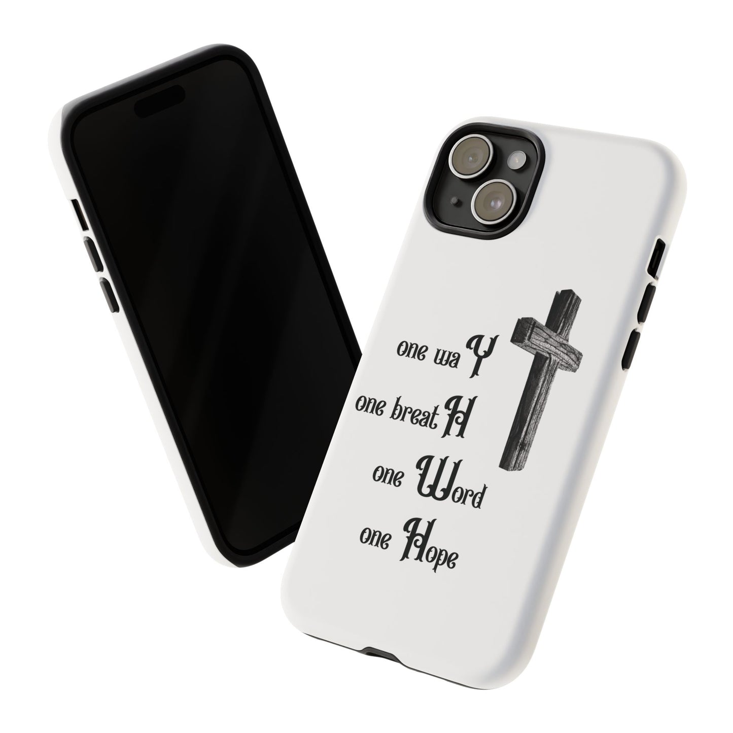 Christian Phone Case with Inspirational Quote, Spiritual Tough Cases, Hopeful Tech Accessory, Meaningful Gifts for Couples and Friends