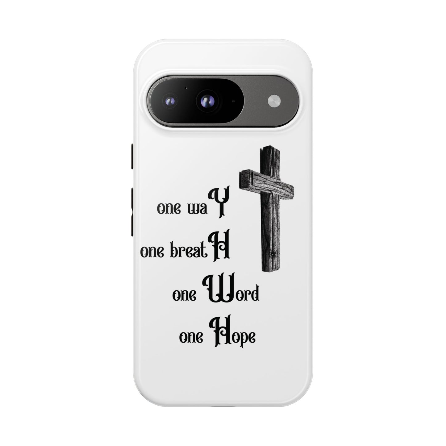 Christian Phone Case with Inspirational Quote, Spiritual Tough Cases, Hopeful Tech Accessory, Meaningful Gifts for Couples and Friends