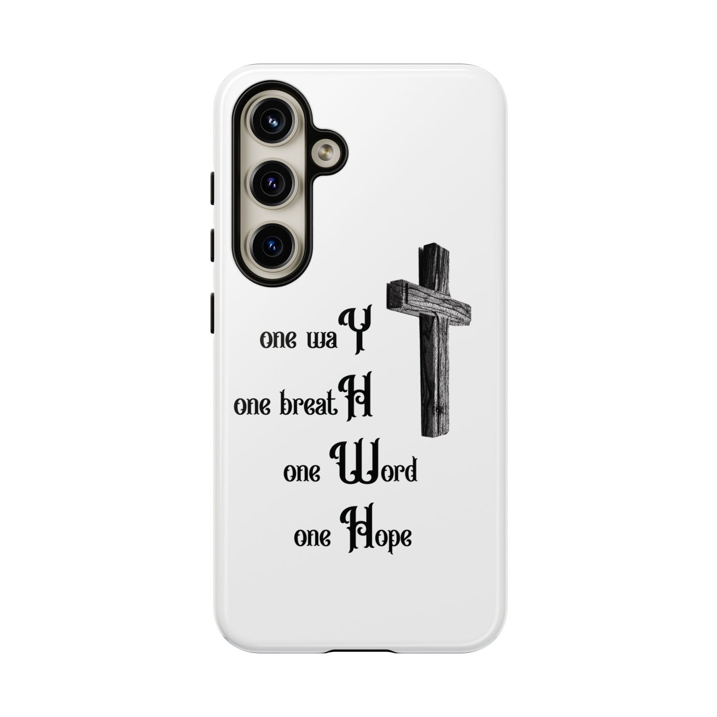 Christian Phone Case with Inspirational Quote, Spiritual Tough Cases, Hopeful Tech Accessory, Meaningful Gifts for Couples and Friends