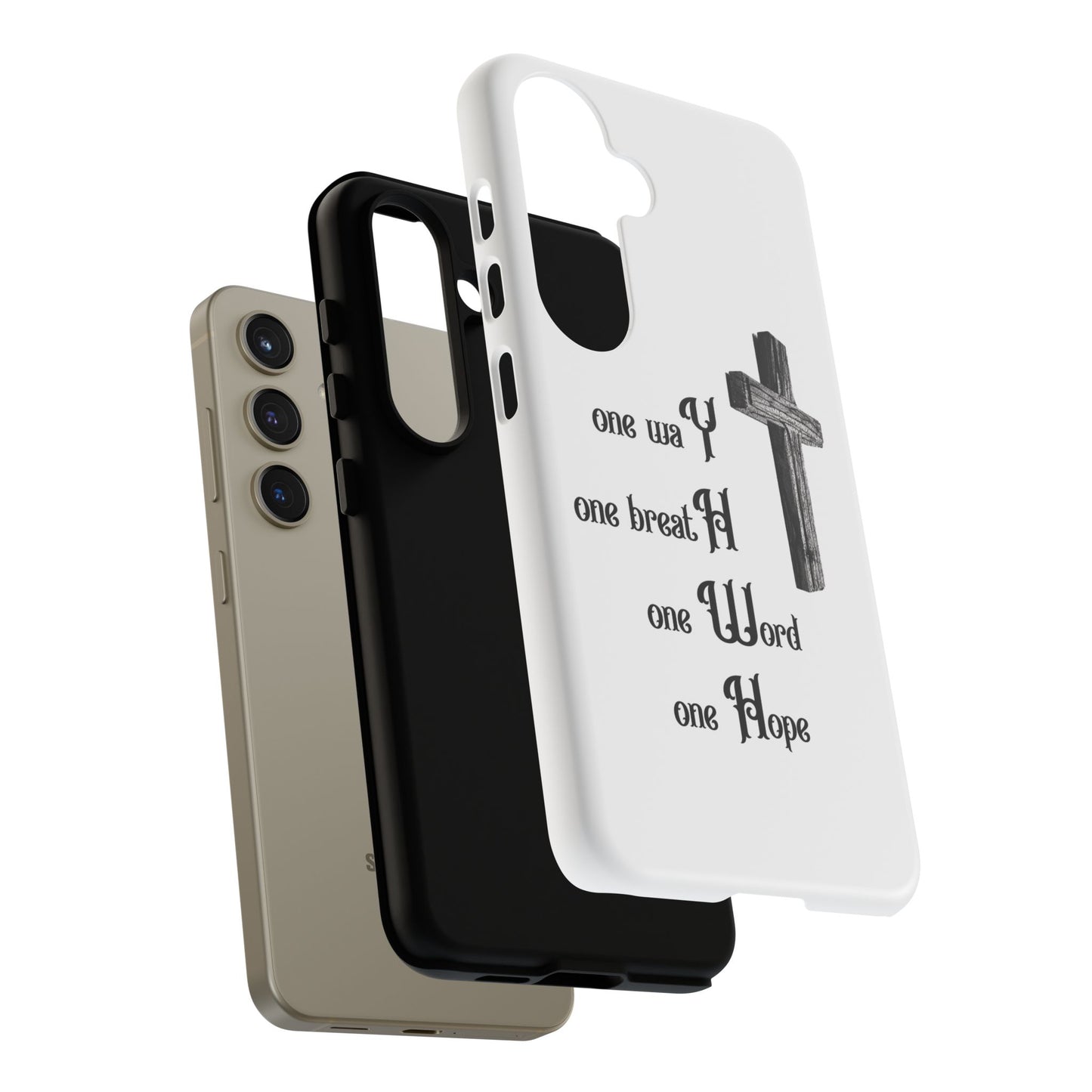 Christian Phone Case with Inspirational Quote, Spiritual Tough Cases, Hopeful Tech Accessory, Meaningful Gifts for Couples and Friends