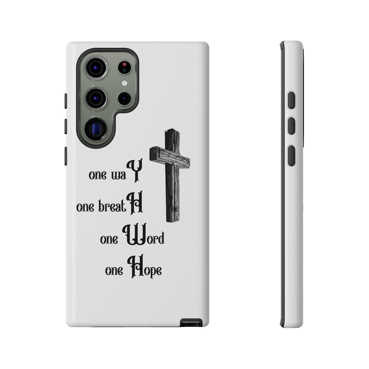 Christian Phone Case with Inspirational Quote, Spiritual Tough Cases, Hopeful Tech Accessory, Meaningful Gifts for Couples and Friends