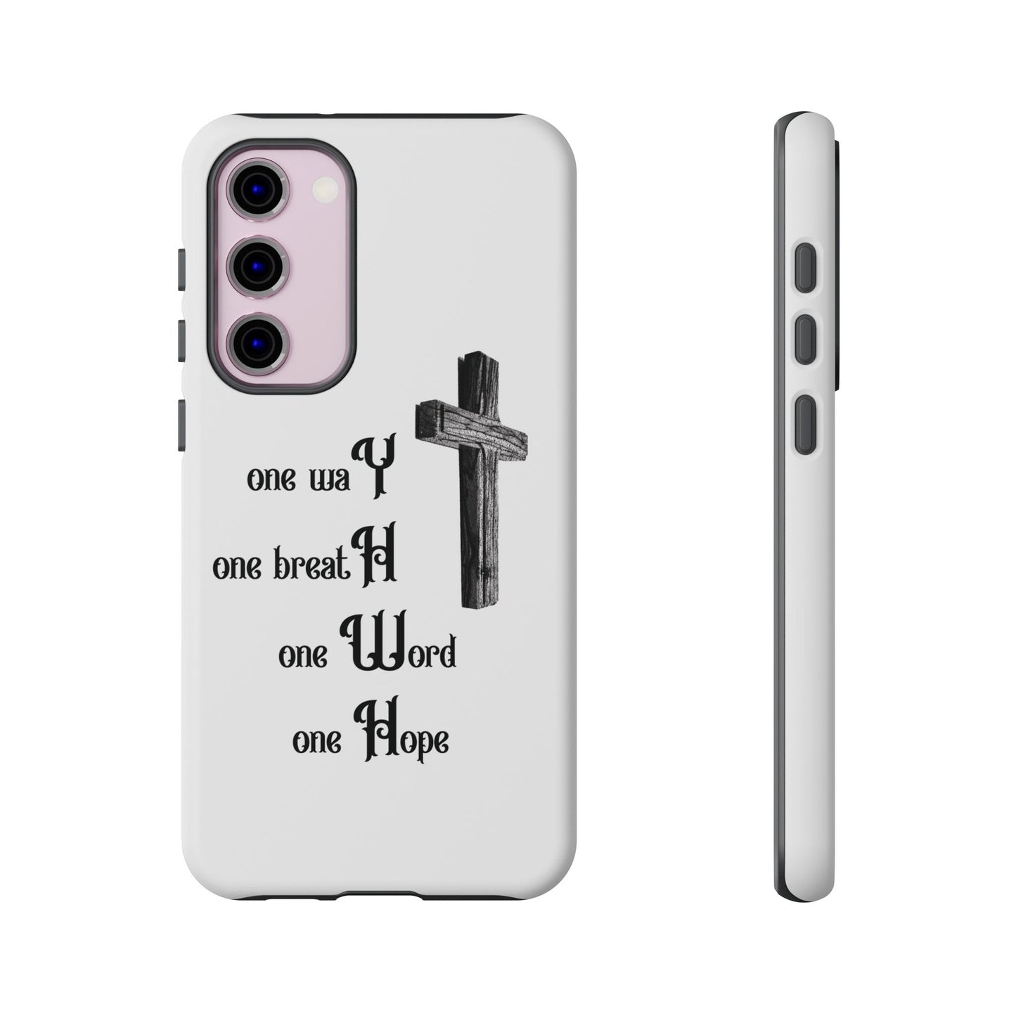 Christian Phone Case with Inspirational Quote, Spiritual Tough Cases, Hopeful Tech Accessory, Meaningful Gifts for Couples and Friends