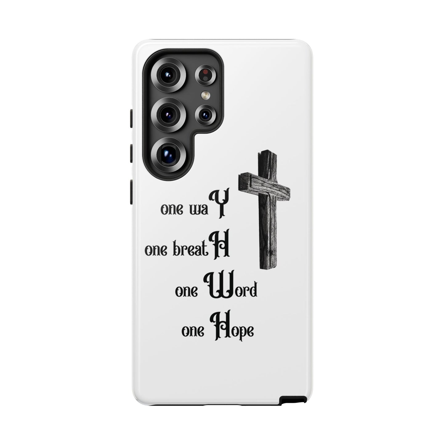 Christian Phone Case with Inspirational Quote, Spiritual Tough Cases, Hopeful Tech Accessory, Meaningful Gifts for Couples and Friends