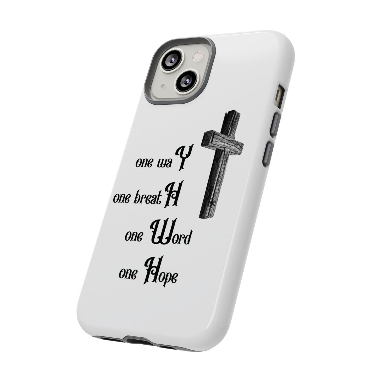 Christian Phone Case with Inspirational Quote, Spiritual Tough Cases, Hopeful Tech Accessory, Meaningful Gifts for Couples and Friends