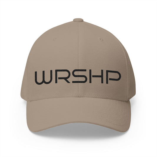 — WRSHP — Embroidered Closed-Back Hat