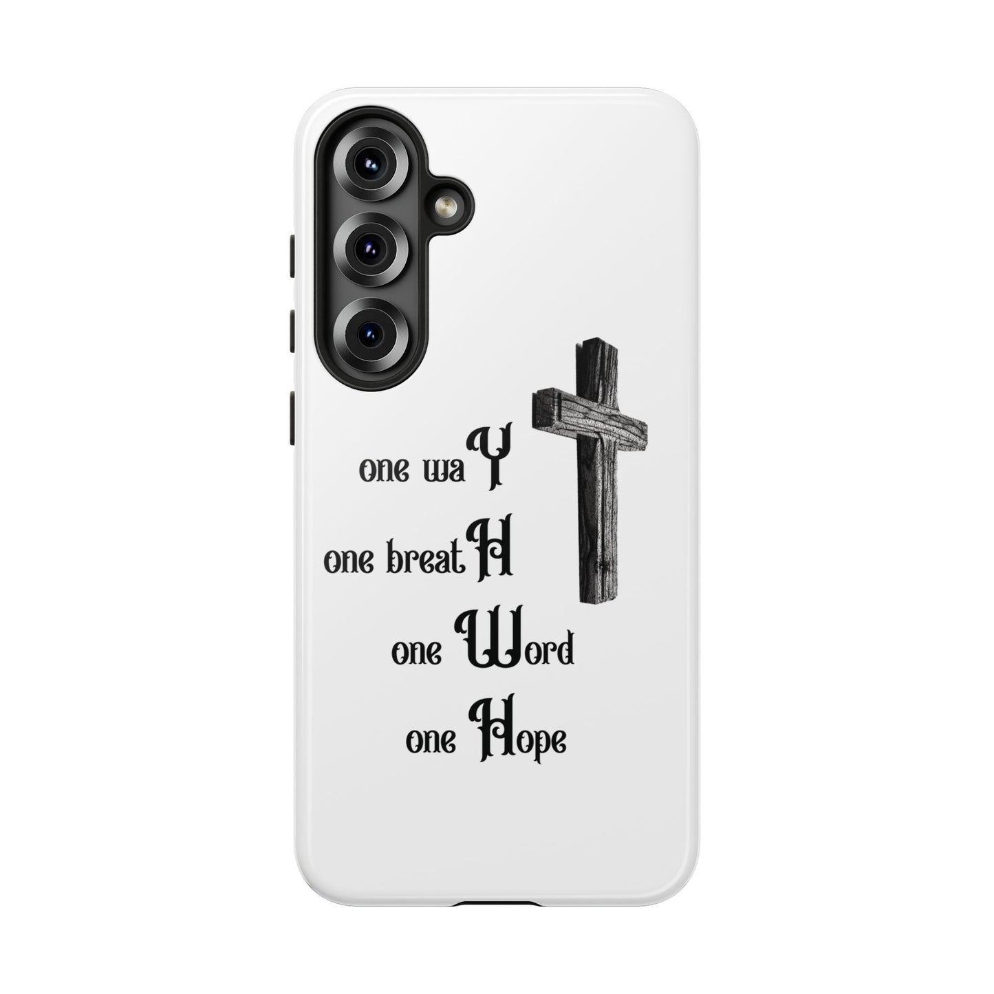 Christian Phone Case with Inspirational Quote, Spiritual Tough Cases, Hopeful Tech Accessory, Meaningful Gifts for Couples and Friends