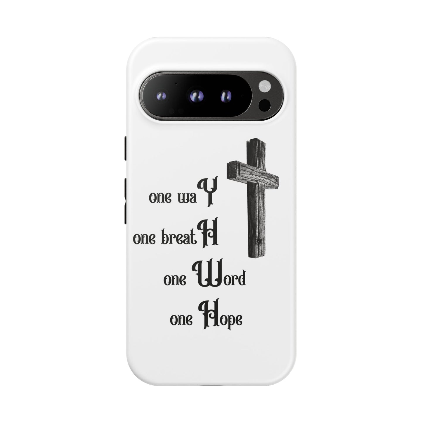Christian Phone Case with Inspirational Quote, Spiritual Tough Cases, Hopeful Tech Accessory, Meaningful Gifts for Couples and Friends