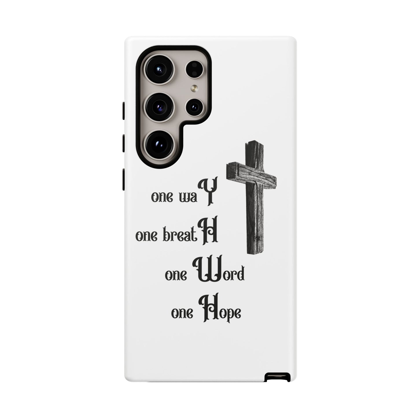 Christian Phone Case with Inspirational Quote, Spiritual Tough Cases, Hopeful Tech Accessory, Meaningful Gifts for Couples and Friends