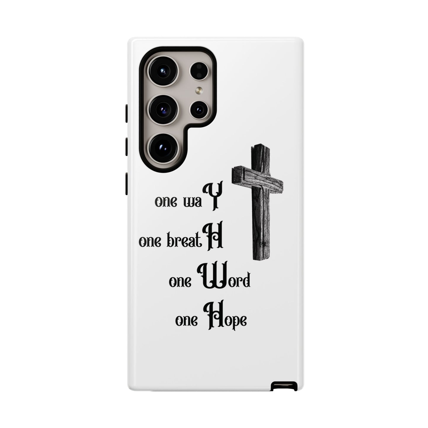 Christian Phone Case with Inspirational Quote, Spiritual Tough Cases, Hopeful Tech Accessory, Meaningful Gifts for Couples and Friends