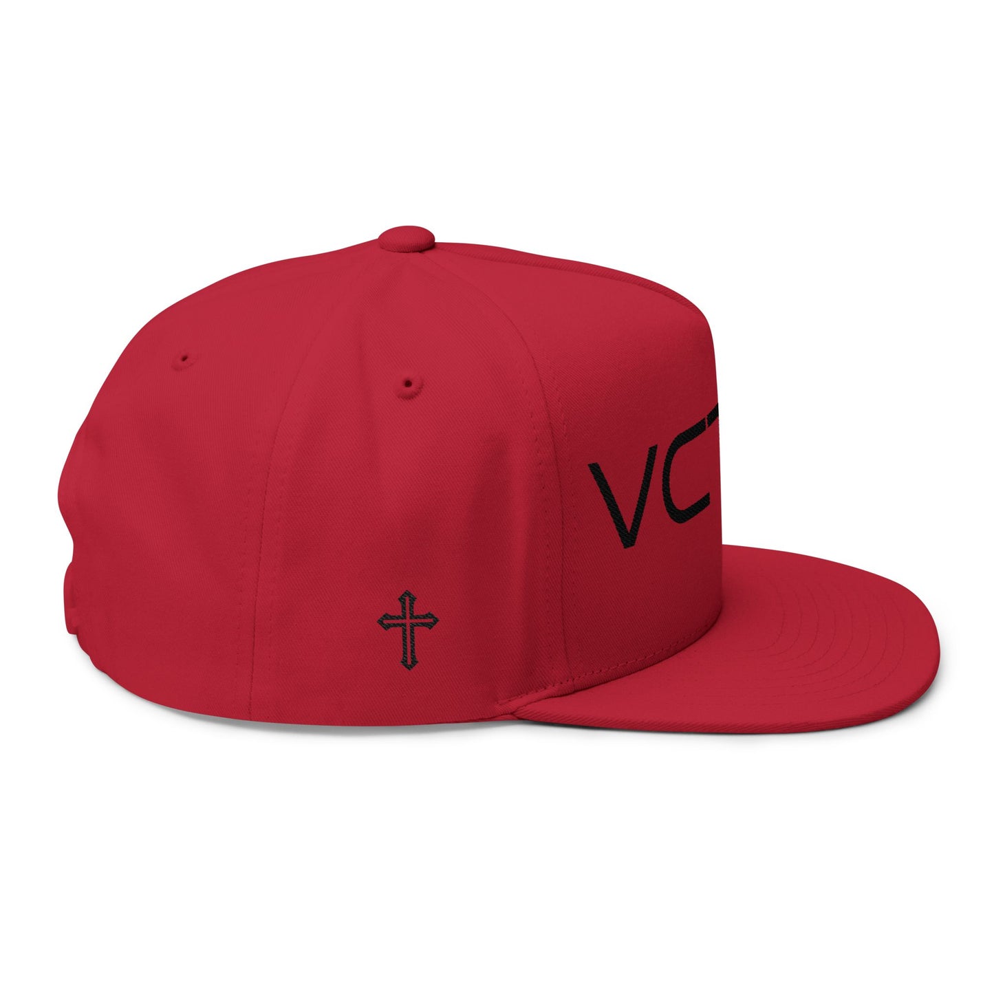 - VCTRY - Embroidered Flat Bill Cap