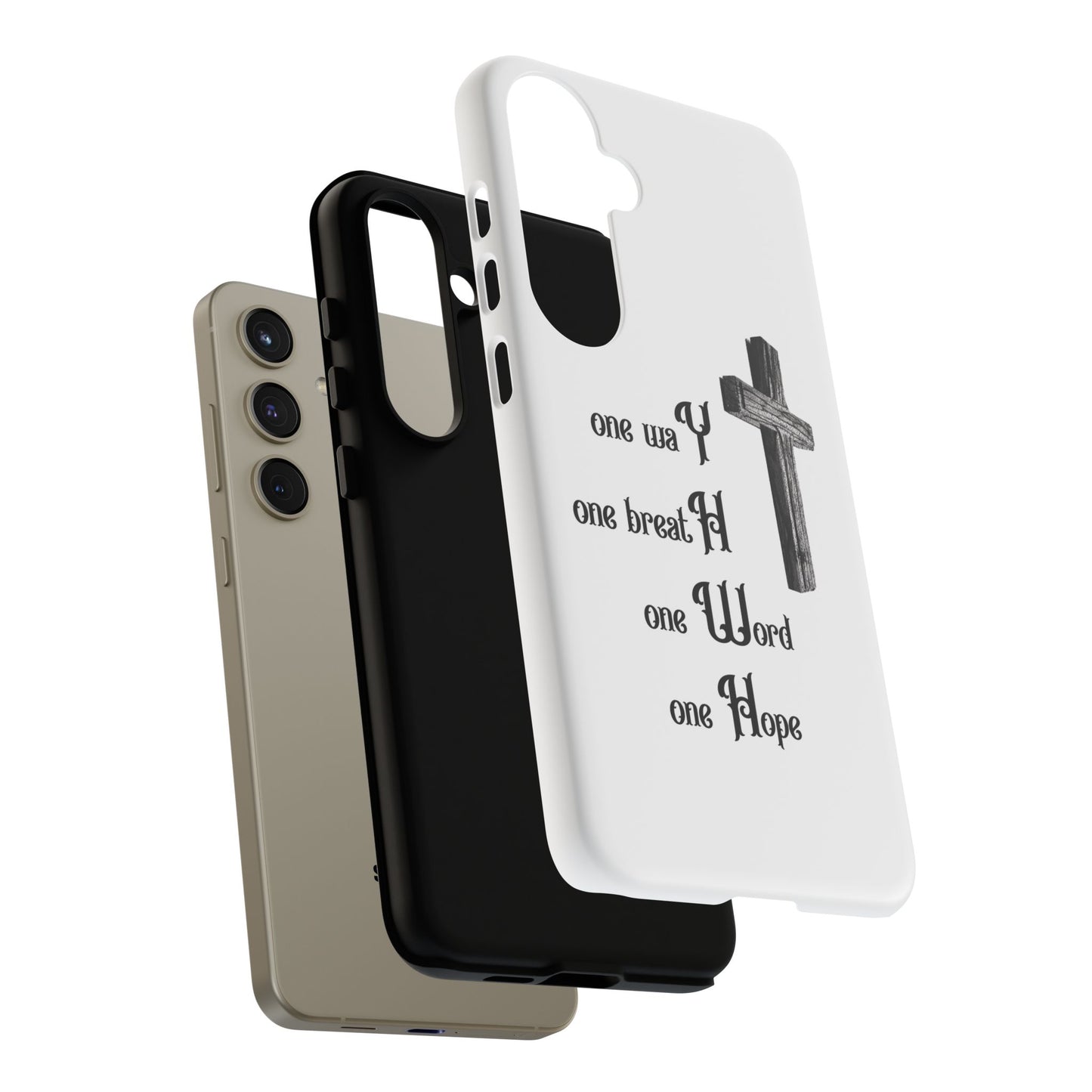 Christian Phone Case with Inspirational Quote, Spiritual Tough Cases, Hopeful Tech Accessory, Meaningful Gifts for Couples and Friends