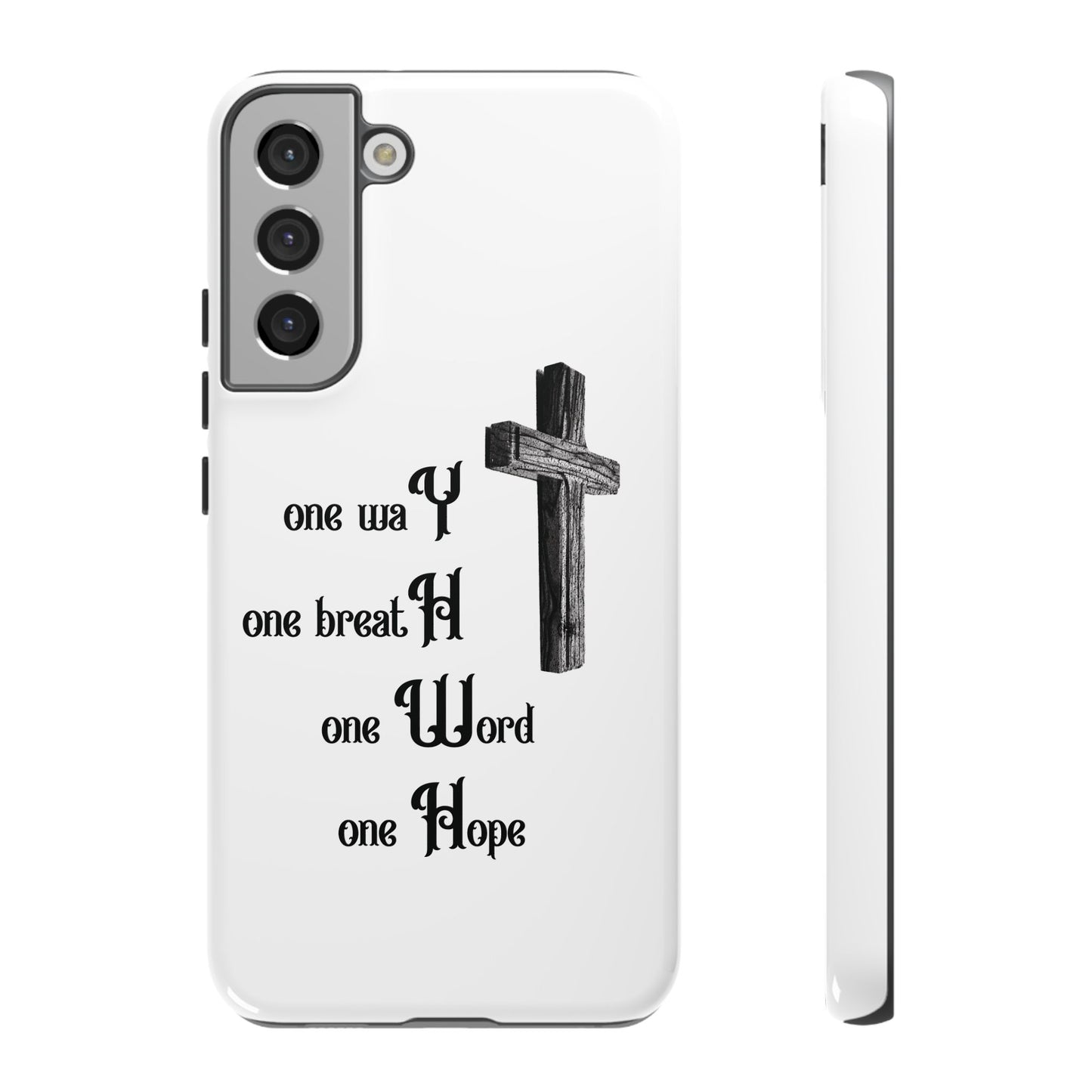 Christian Phone Case with Inspirational Quote, Spiritual Tough Cases, Hopeful Tech Accessory, Meaningful Gifts for Couples and Friends