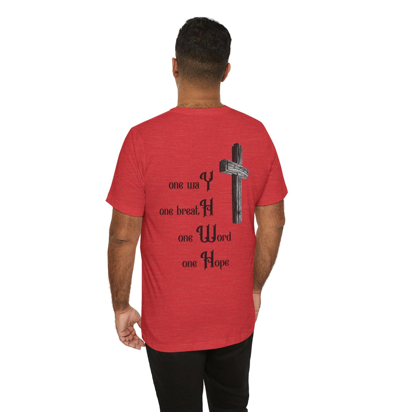 Religious Unisex Tee - Creative 'YHWH' Word Play Design