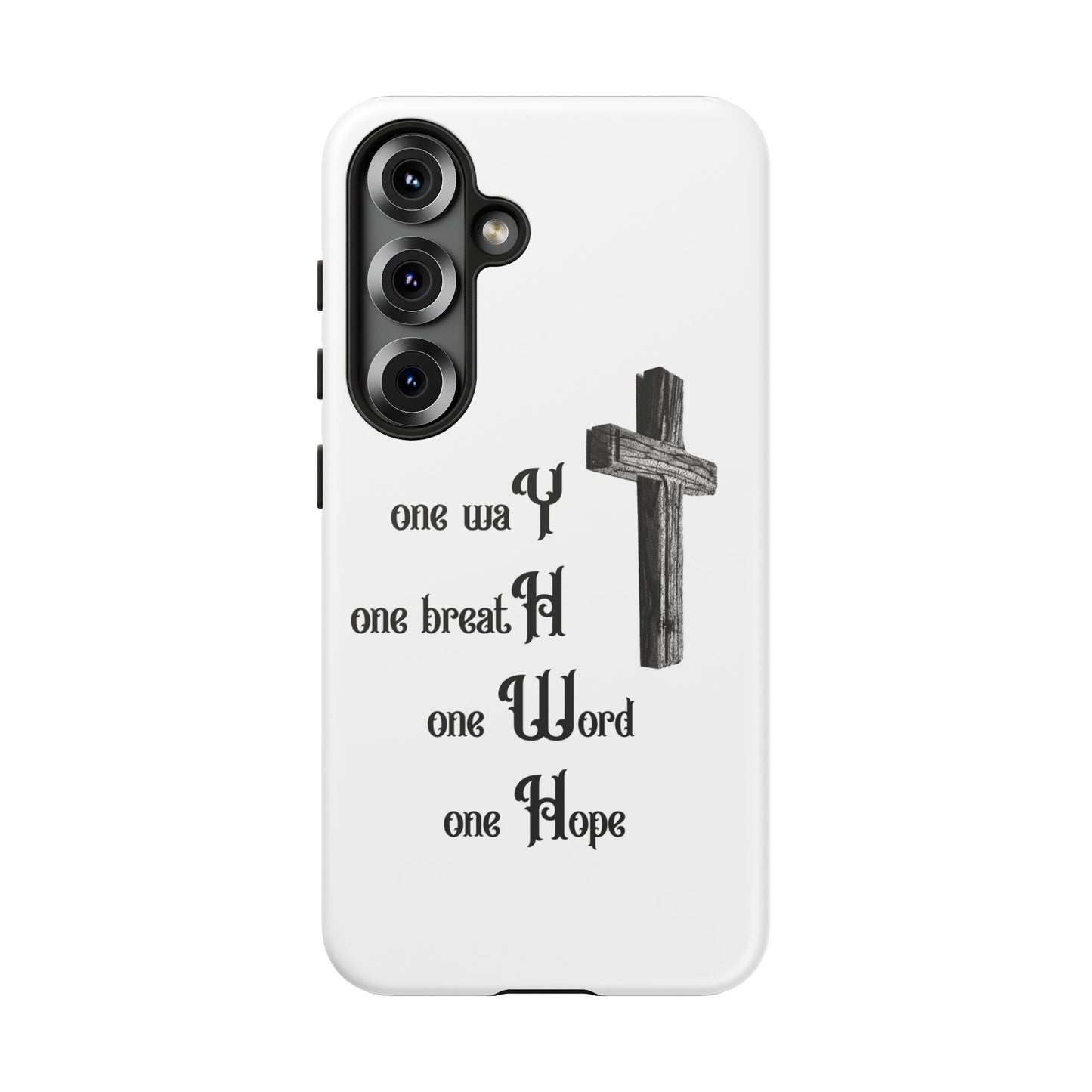 Christian Phone Case with Inspirational Quote, Spiritual Tough Cases, Hopeful Tech Accessory, Meaningful Gifts for Couples and Friends