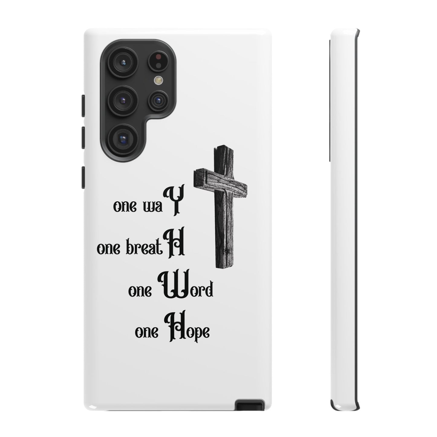 Christian Phone Case with Inspirational Quote, Spiritual Tough Cases, Hopeful Tech Accessory, Meaningful Gifts for Couples and Friends