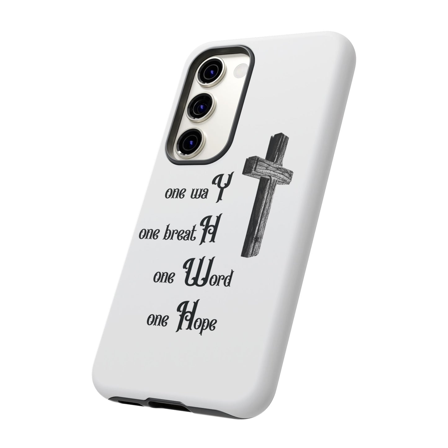 Christian Phone Case with Inspirational Quote, Spiritual Tough Cases, Hopeful Tech Accessory, Meaningful Gifts for Couples and Friends