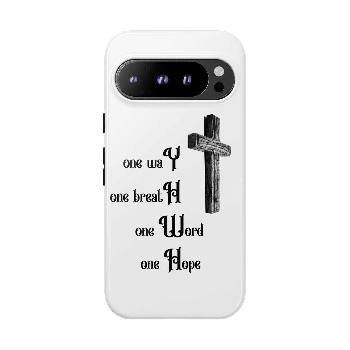 Christian Phone Case with Inspirational Quote, Spiritual Tough Cases, Hopeful Tech Accessory, Meaningful Gifts for Couples and Friends