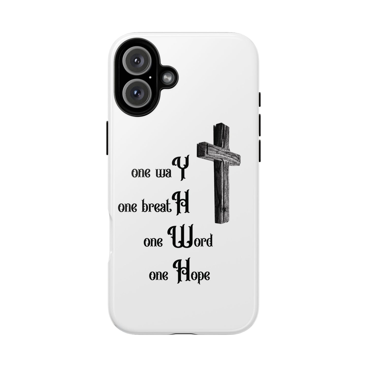 Christian Phone Case with Inspirational Quote, Spiritual Tough Cases, Hopeful Tech Accessory, Meaningful Gifts for Couples and Friends