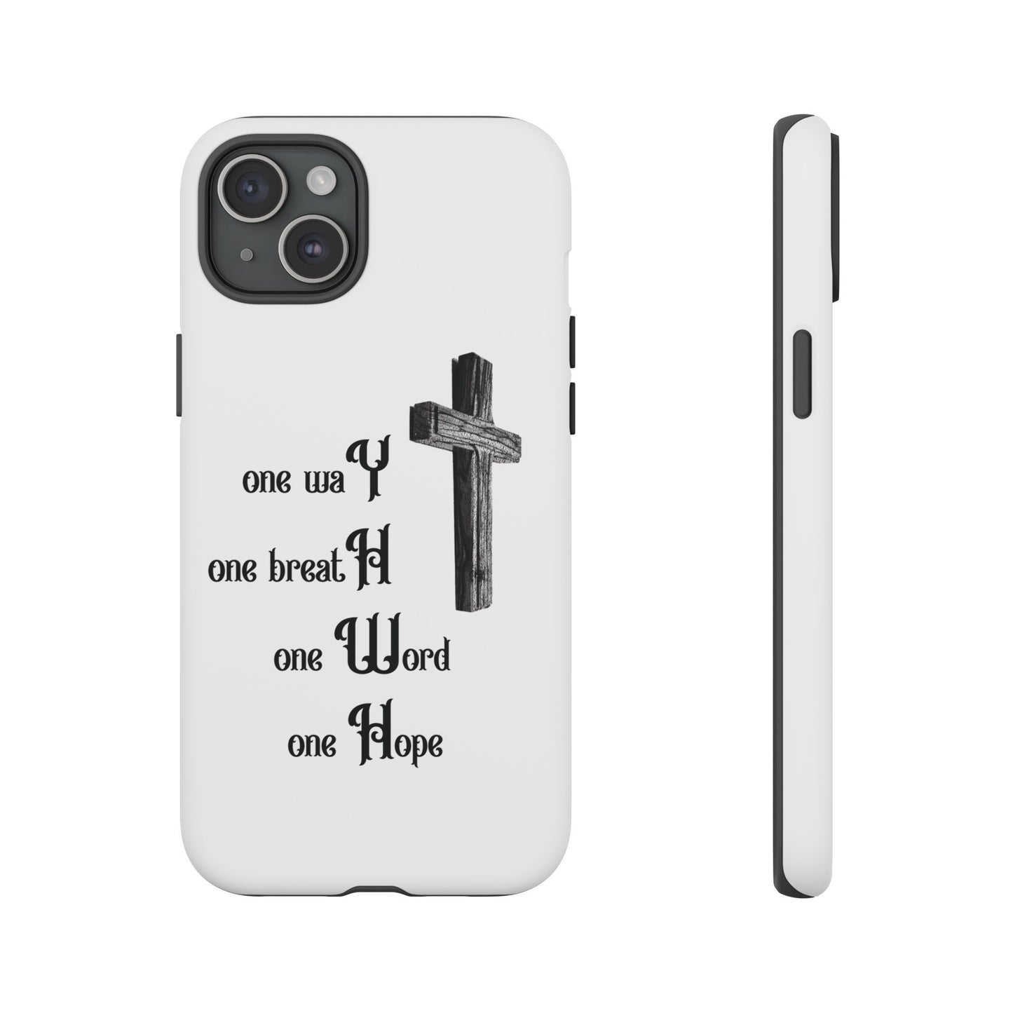 Christian Phone Case with Inspirational Quote, Spiritual Tough Cases, Hopeful Tech Accessory, Meaningful Gifts for Couples and Friends