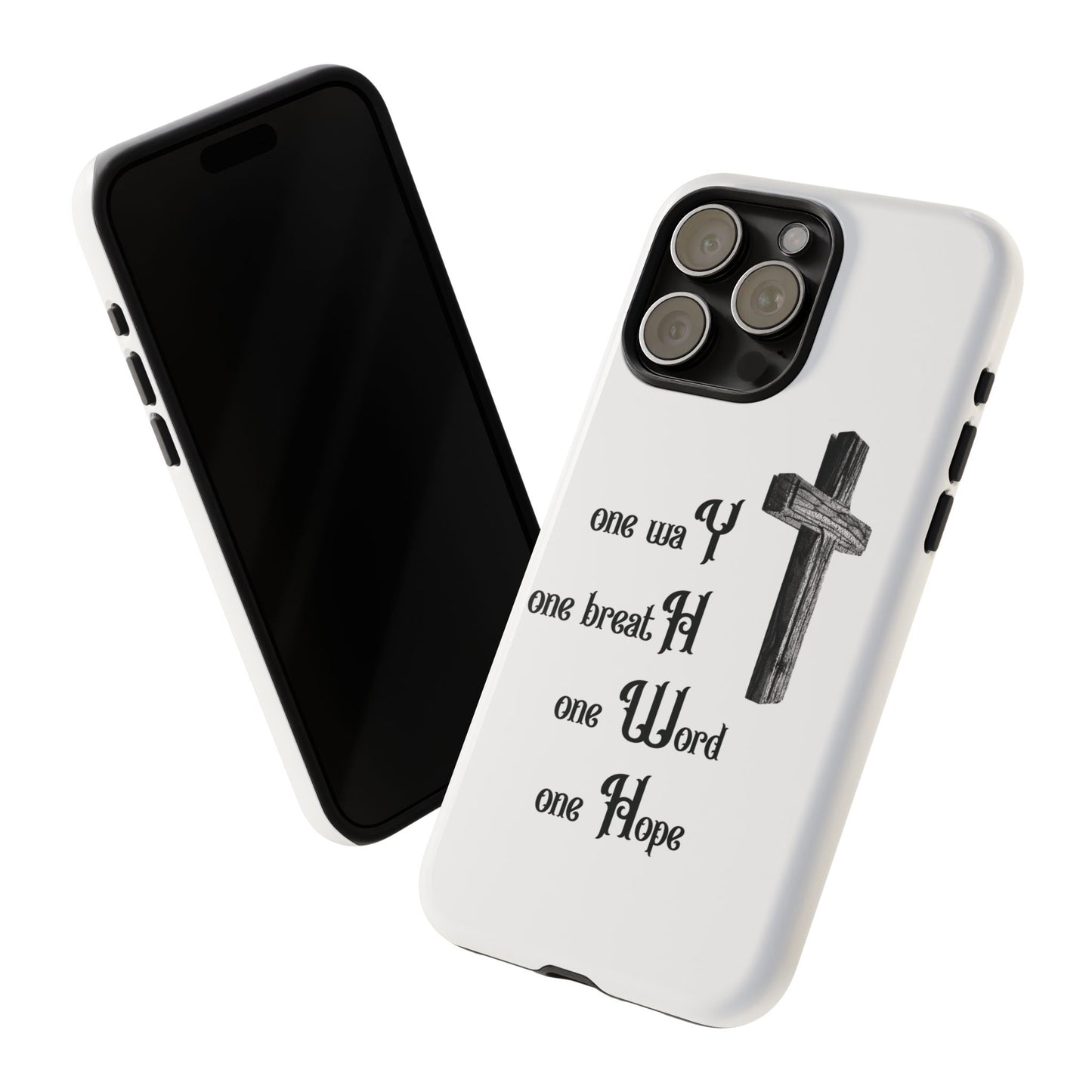 Christian Phone Case with Inspirational Quote, Spiritual Tough Cases, Hopeful Tech Accessory, Meaningful Gifts for Couples and Friends