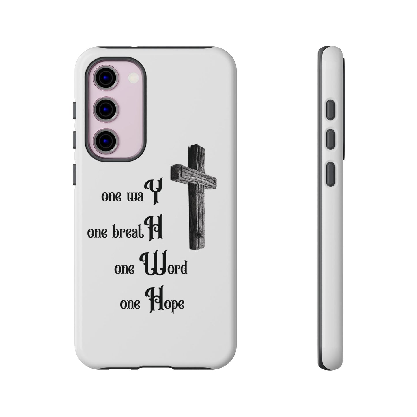 Christian Phone Case with Inspirational Quote, Spiritual Tough Cases, Hopeful Tech Accessory, Meaningful Gifts for Couples and Friends