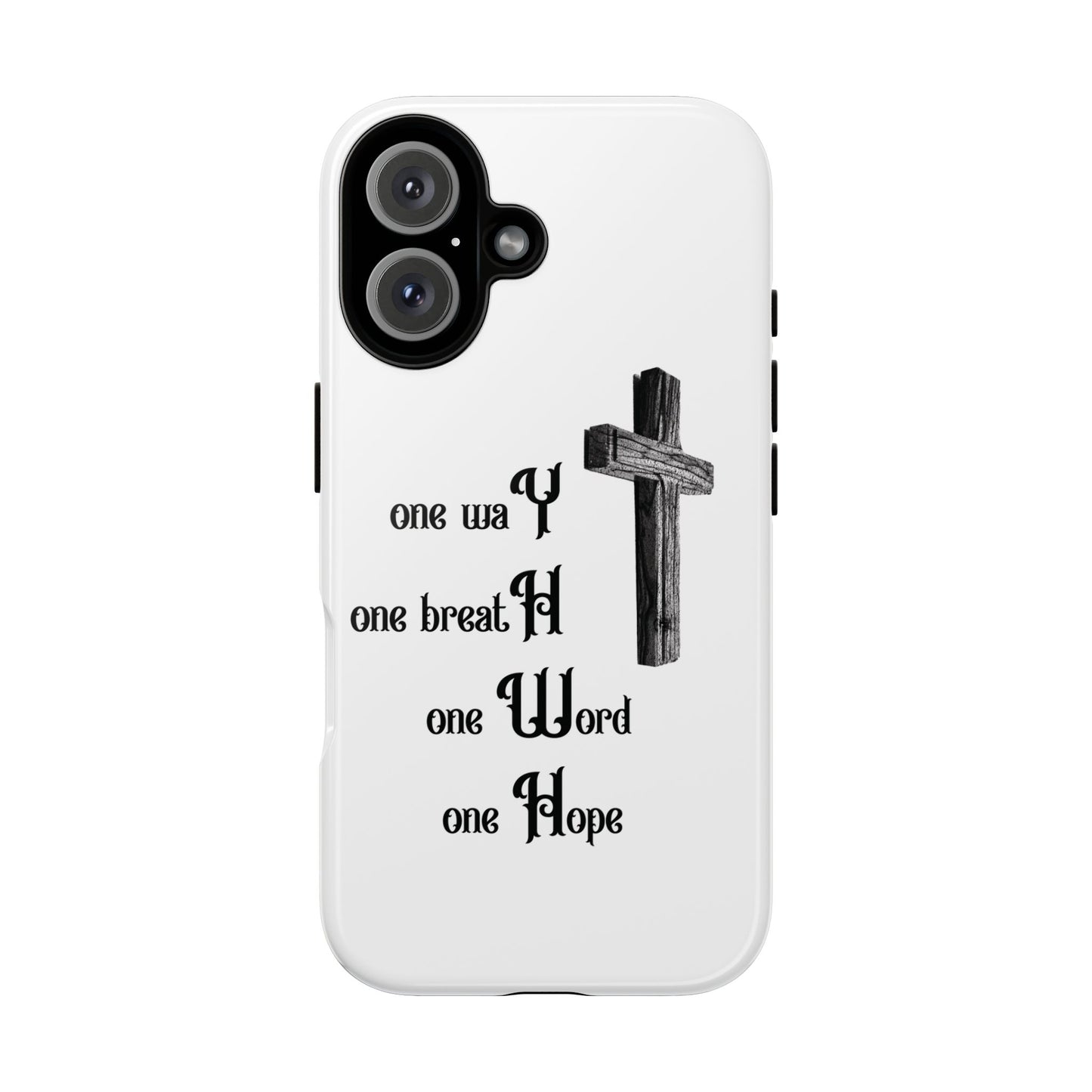Christian Phone Case with Inspirational Quote, Spiritual Tough Cases, Hopeful Tech Accessory, Meaningful Gifts for Couples and Friends