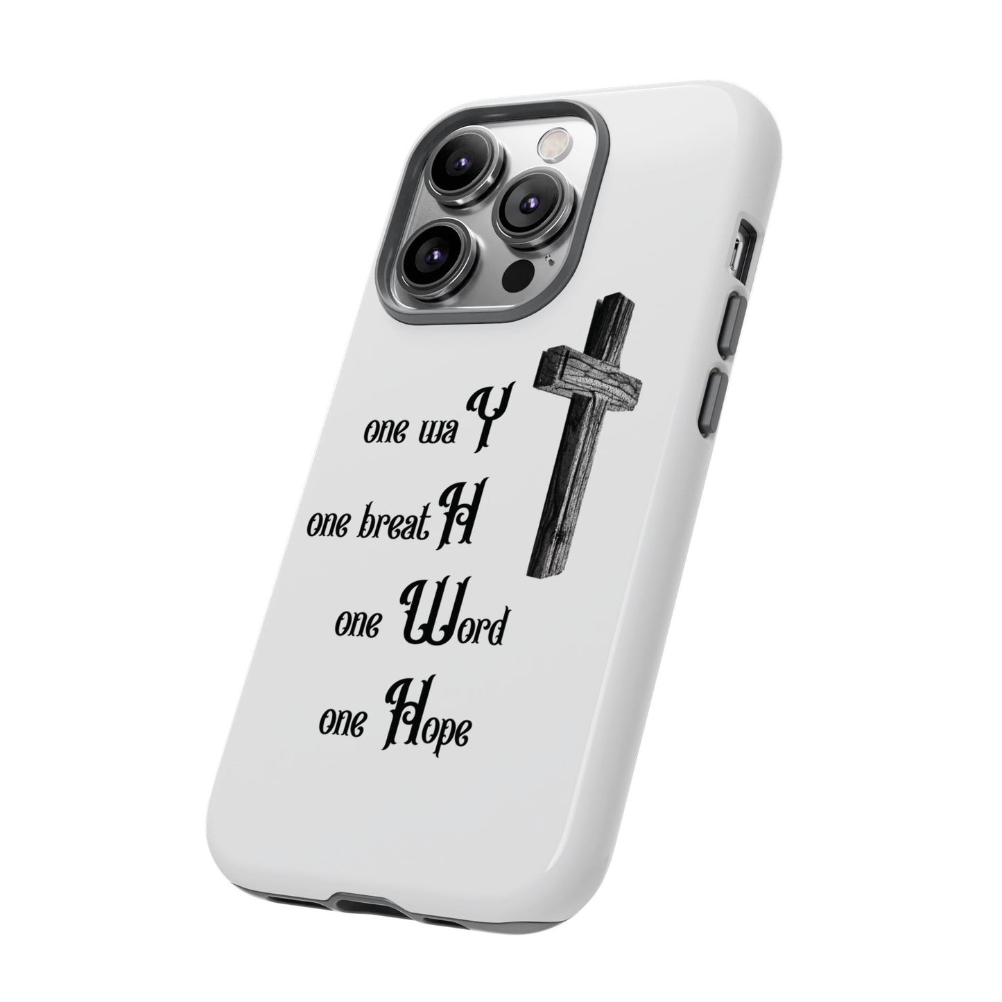 Christian Phone Case with Inspirational Quote, Spiritual Tough Cases, Hopeful Tech Accessory, Meaningful Gifts for Couples and Friends