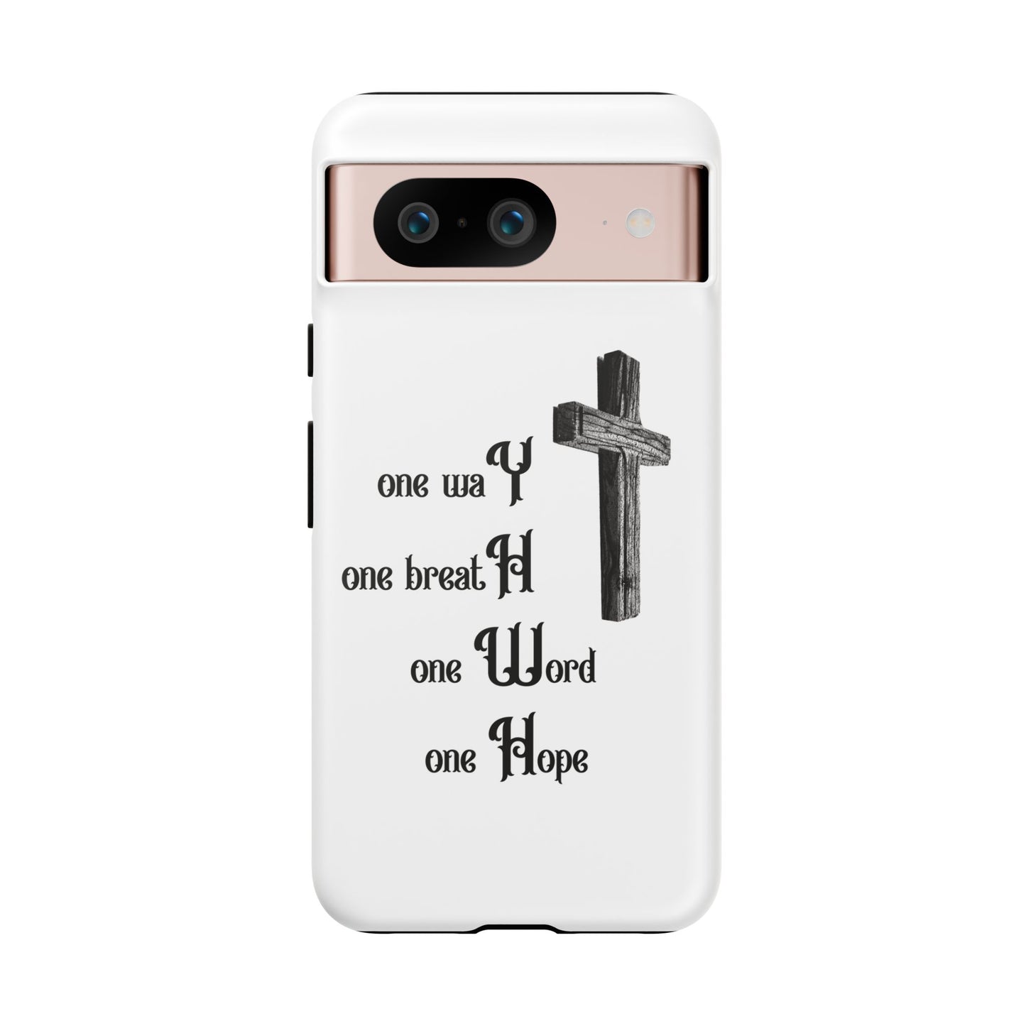 Christian Phone Case with Inspirational Quote, Spiritual Tough Cases, Hopeful Tech Accessory, Meaningful Gifts for Couples and Friends