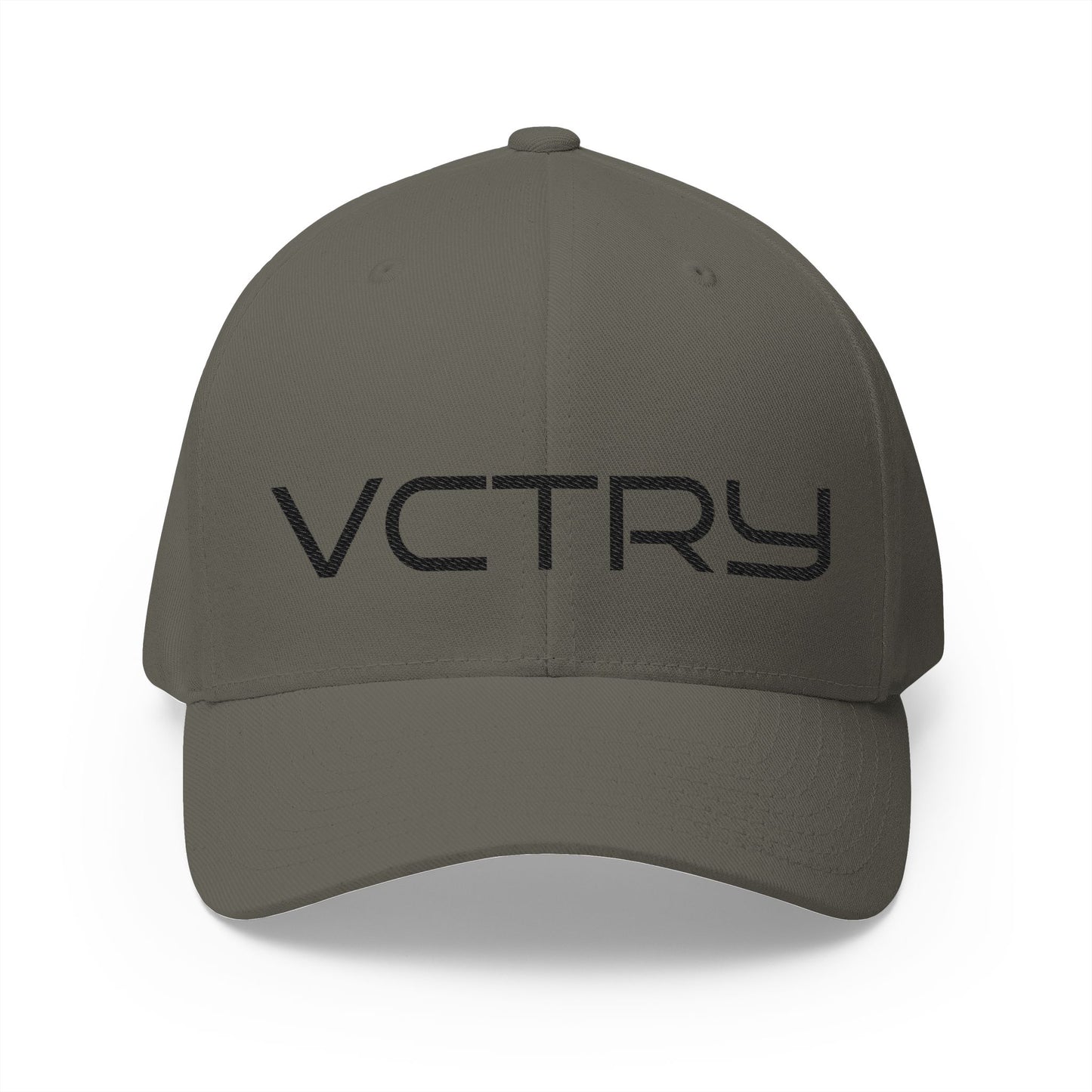 —  VCTRY  — Embroidered Closed-Back Hat