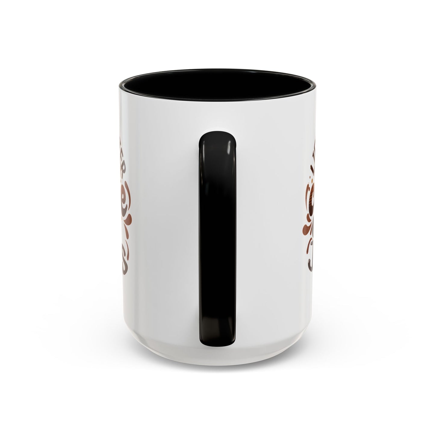 Accent Coffee Mug — "Two Things That Never Fail" Faith & Caffeine Inspirational Mug (11/15oz)