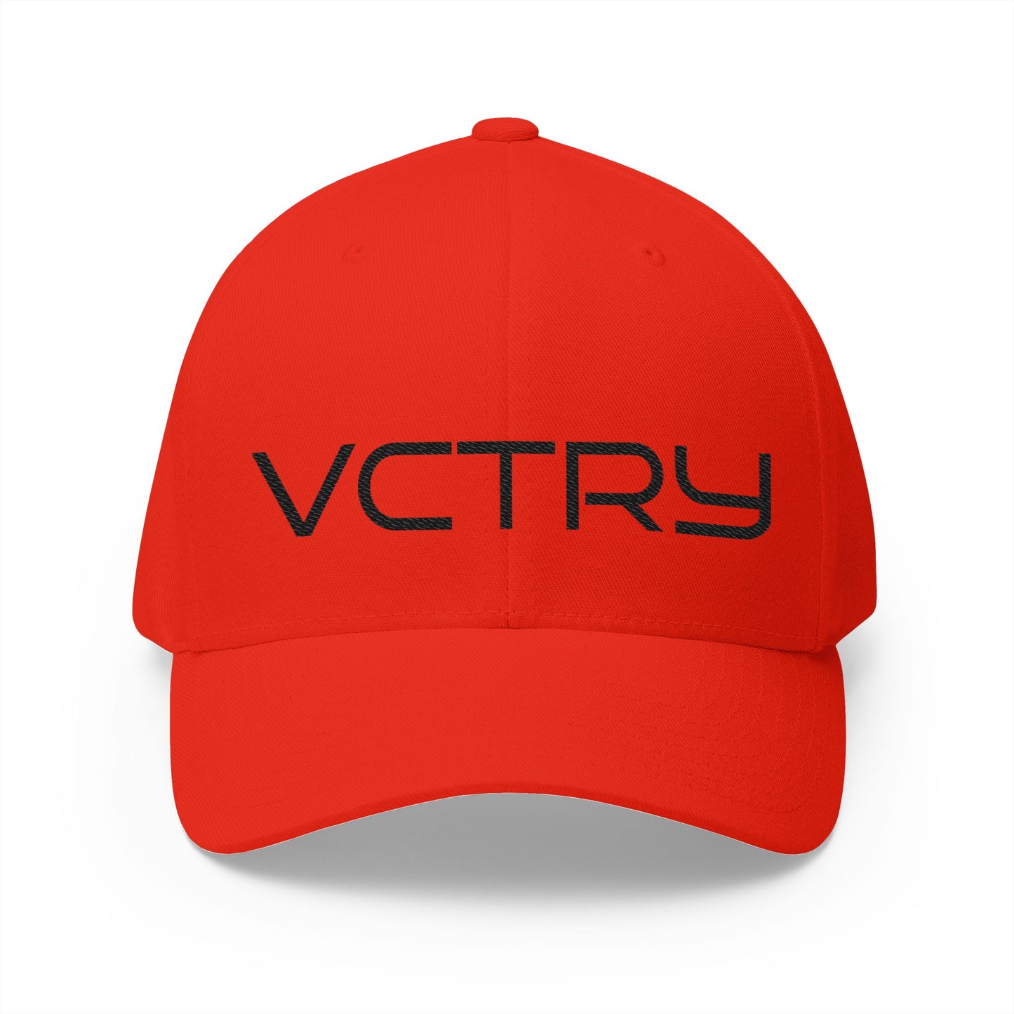 —  VCTRY  — Embroidered Closed-Back Hat