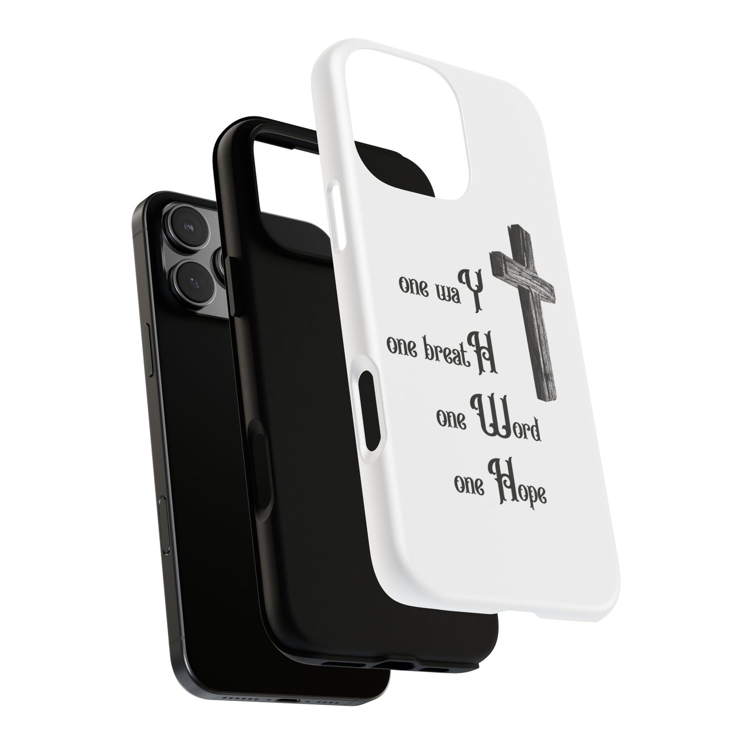 Christian Phone Case with Inspirational Quote, Spiritual Tough Cases, Hopeful Tech Accessory, Meaningful Gifts for Couples and Friends