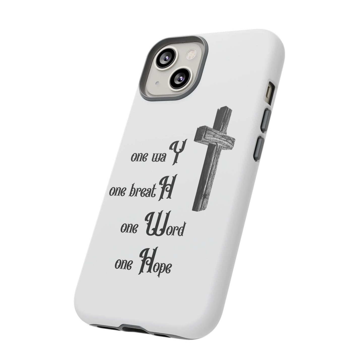 Christian Phone Case with Inspirational Quote, Spiritual Tough Cases, Hopeful Tech Accessory, Meaningful Gifts for Couples and Friends