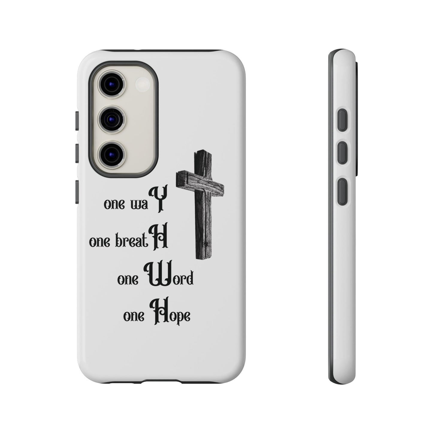 Christian Phone Case with Inspirational Quote, Spiritual Tough Cases, Hopeful Tech Accessory, Meaningful Gifts for Couples and Friends
