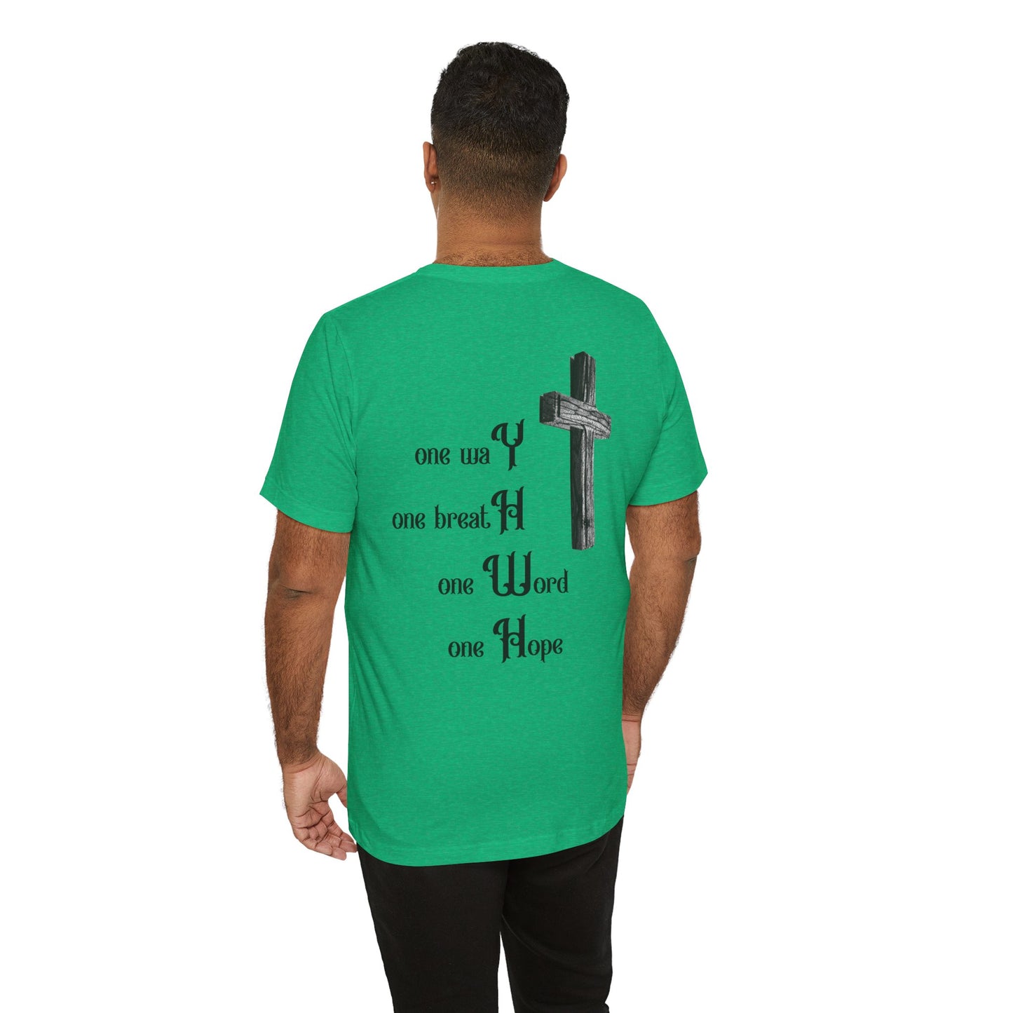 Religious Unisex Tee - Creative 'YHWH' Word Play Design