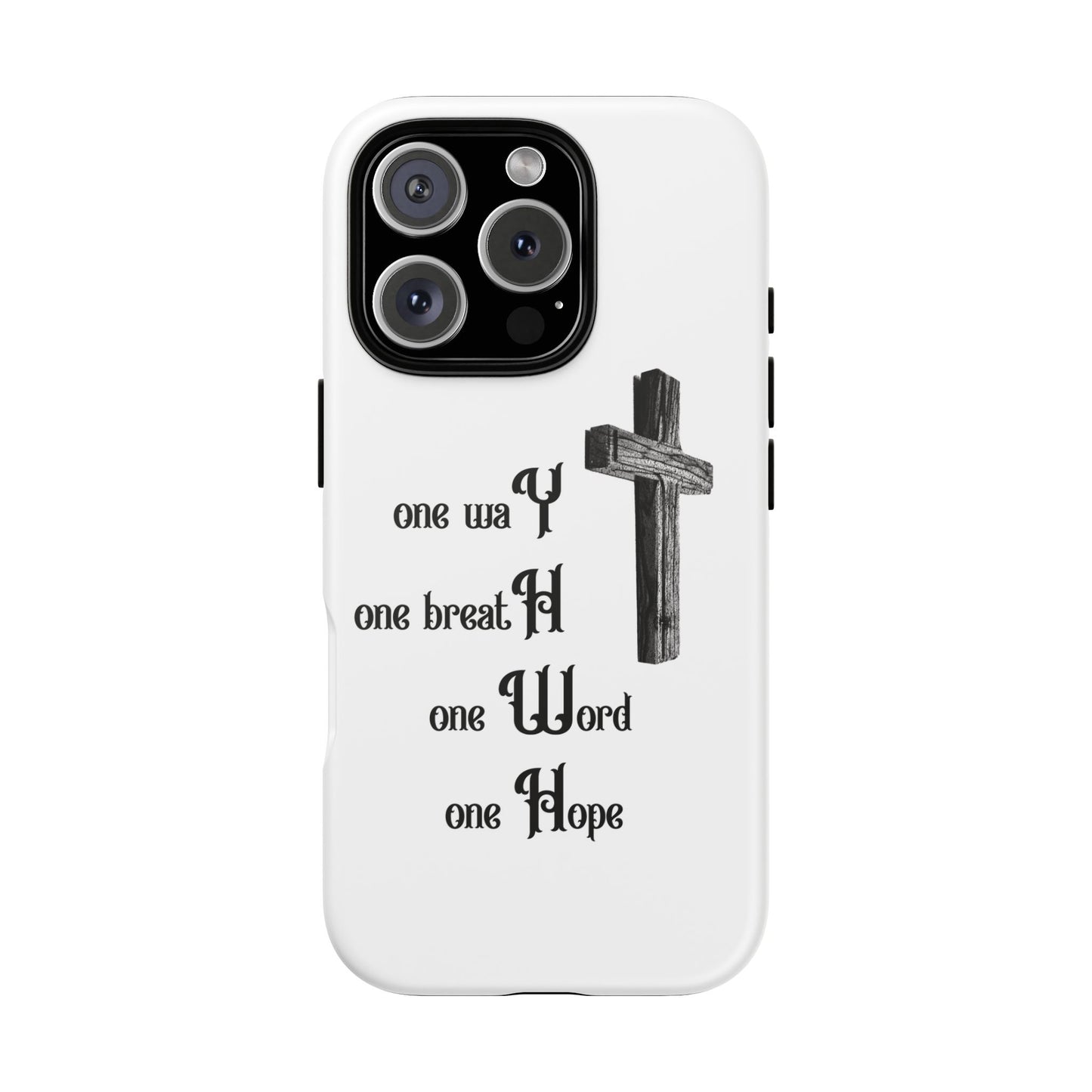 Christian Phone Case with Inspirational Quote, Spiritual Tough Cases, Hopeful Tech Accessory, Meaningful Gifts for Couples and Friends
